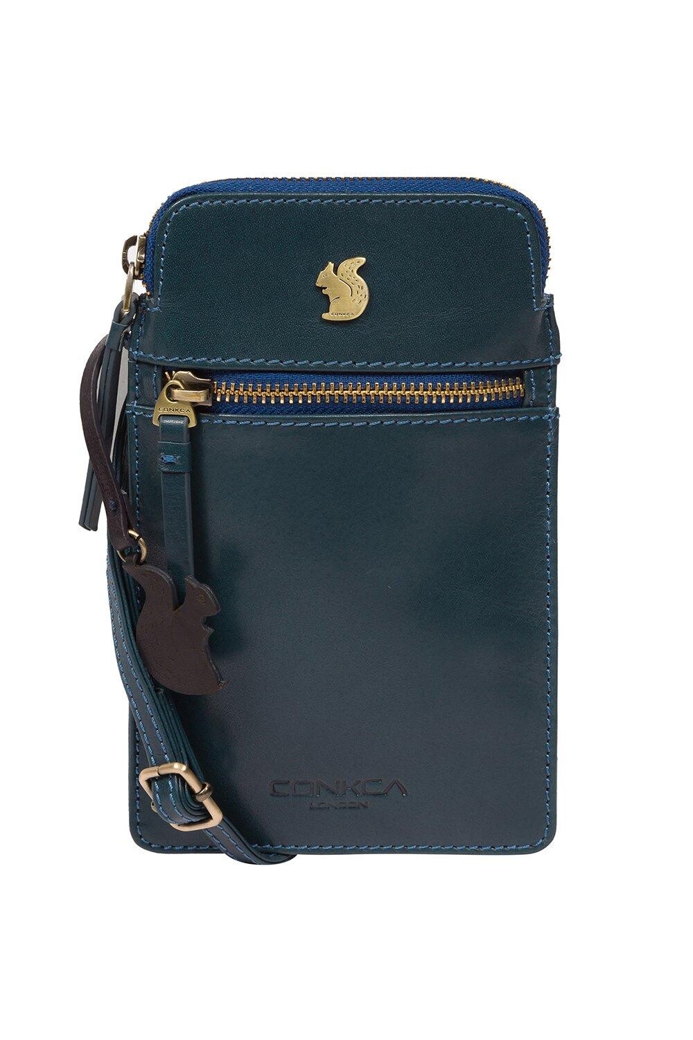 Кожаная сумка через плечо для телефона Bambino Conkca London, синий
Кожаная сумка через плечо для телефона Bambino Conkca London, синий