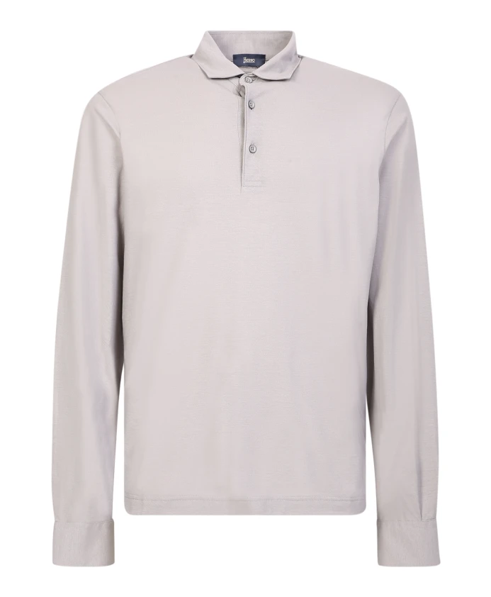 Серая трикотажная рубашка-поло Herno, серый
Серая трикотажная рубашка-поло Herno, серый