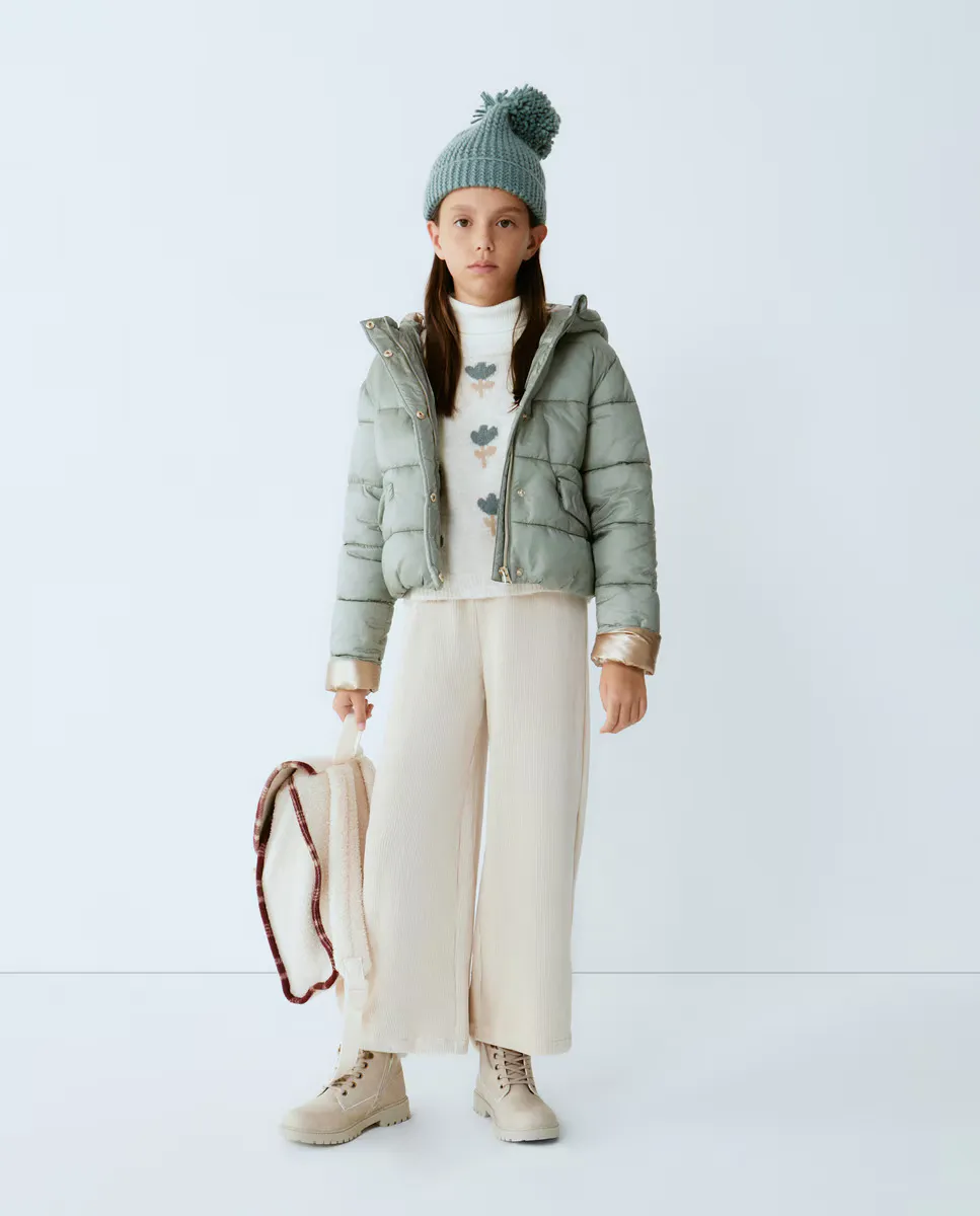 Утепленная парка для девочки с манжетами на рукавах Kids El Corte Inglés, хаки
Утепленная парка для девочки с манжетами на рукавах Kids El Corte Inglés, хаки