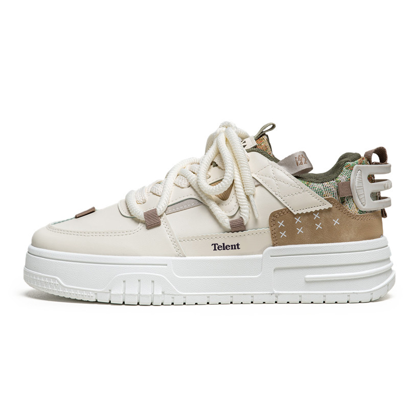 TELENT Скользостойкие износостойкие амортизирующие низкие скейтерские кроссовки мужские - хаки, цвет Khaki 
TELENT Скользостойкие износостойкие амортизирующие низкие скейтерские кроссовки мужские - хаки, цвет Khaki