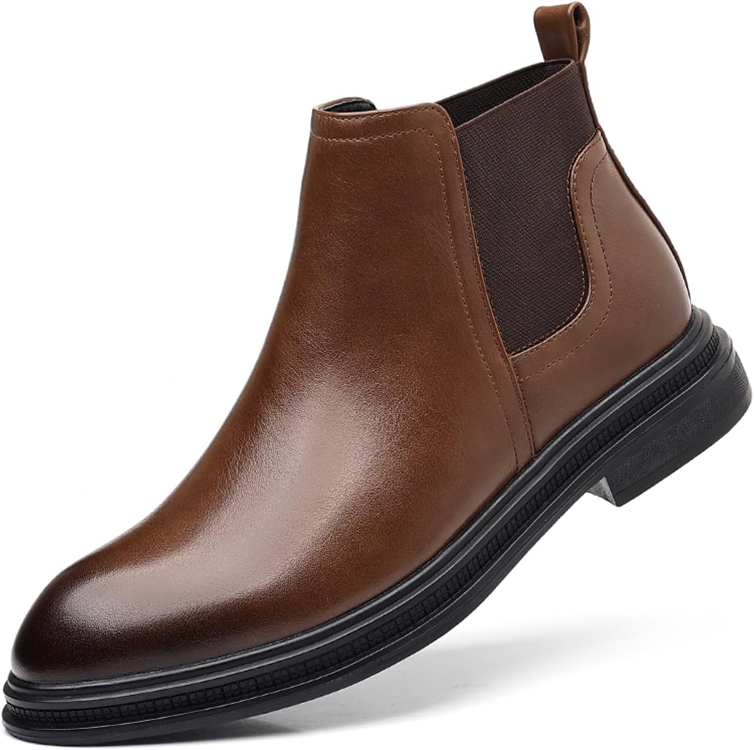 Мужские ботинки Челси из натуральной кожи, с легким процессом надевания и снятия, массивным каблуком, круглым носком, легкие, мягкие, для бизнеса, формальные обувь для офиса, работы и свадебных мероприятий Psieicwm, коричневый
Мужские ботинки Челси из натуральной кожи, с легким процессом надевания и снятия, массивным каблуком, круглым носком, легкие, мягкие, для бизнеса, формальные обувь для офиса, работы и свадебных мероприятий Psieicwm, коричневый