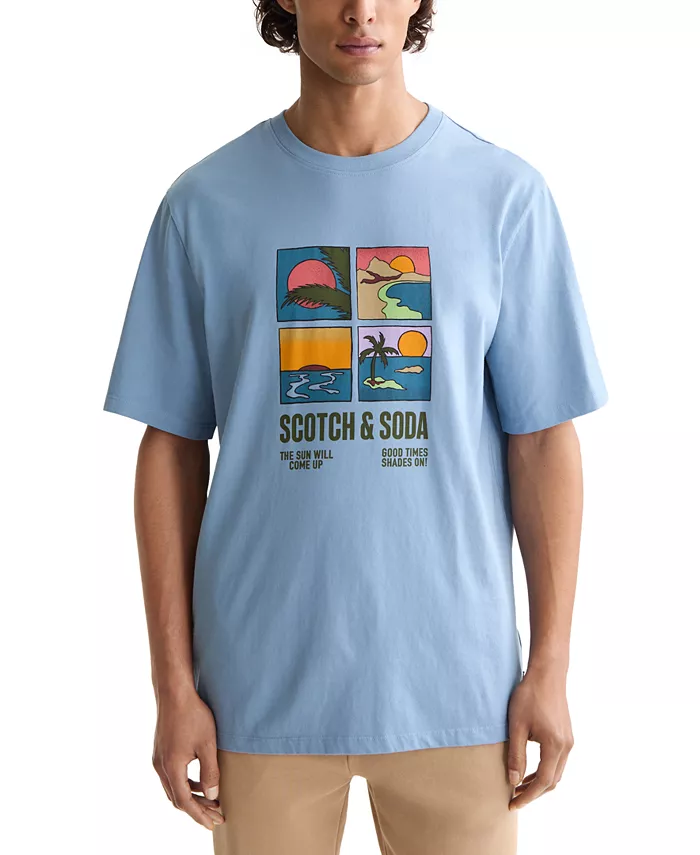 Мужская футболка классического кроя с принтом SCOTCH & SODA, синий
Мужская футболка классического кроя с принтом SCOTCH & SODA, синий