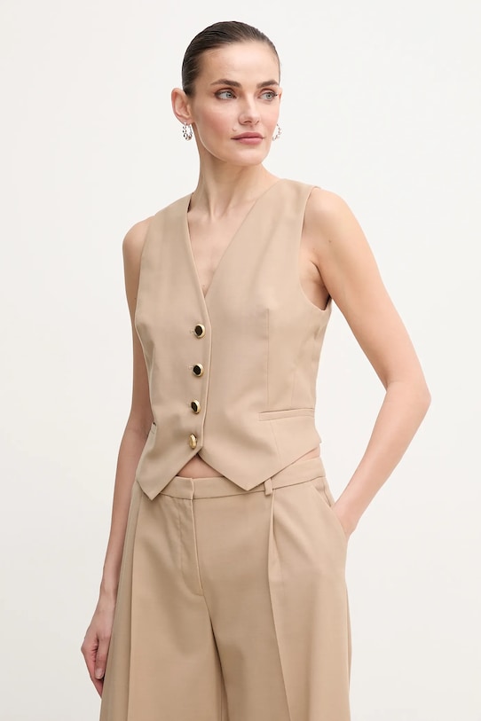 Жилет с добавлением шерсти IRINA Marciano Guess, бежевый 
Жилет с добавлением шерсти IRINA Marciano Guess, бежевый