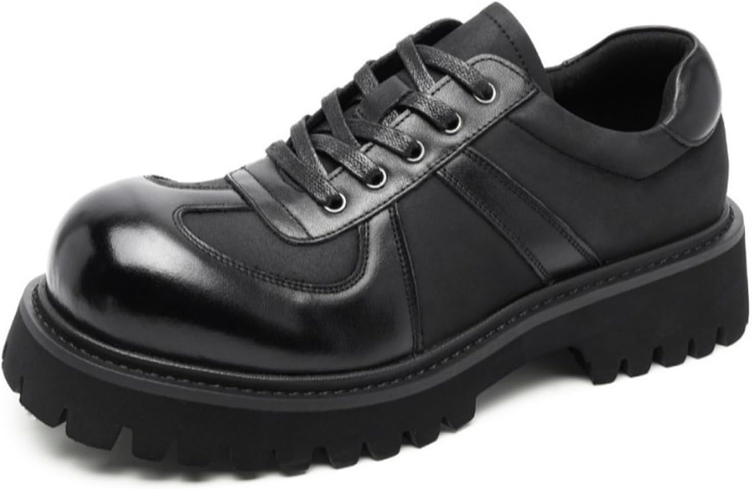 Мужские оксфорды на платформе из комбинированной кожи, модные, с широким носком, удобные, с противоскользящей подошвой, шнуровкой, с устойчивым каблуком, готического стиля, деловые офисные туфли Oxngdmdm, черный
Мужские оксфорды на платформе из комбинированной кожи, модные, с широким носком, удобные, с противоскользящей подошвой, шнуровкой, с устойчивым каблуком, готического стиля, деловые офисные туфли Oxngdmdm, черный