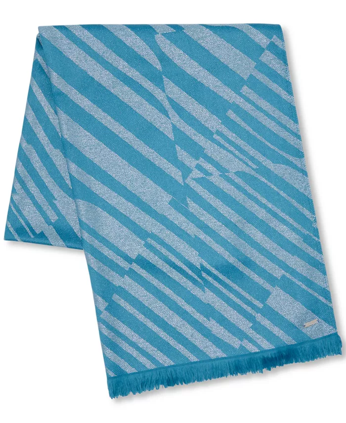 Шарф Bias Geometric Metallic Calvin Klein, синий
Шарф Bias Geometric Metallic Calvin Klein, синий