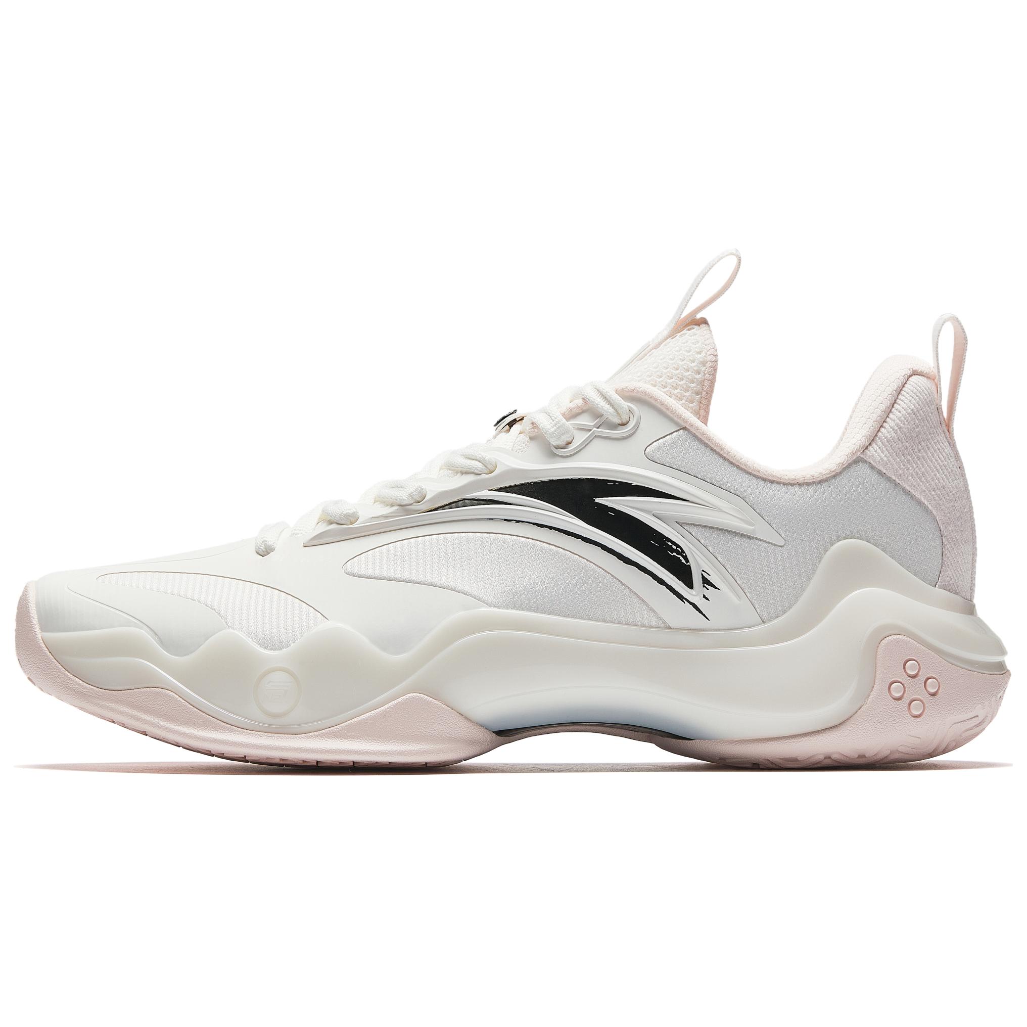 Антискользящие и износостойкие дышащие низкие баскетбольные кроссовки Anta Shock Wave 4 мужские бело-розовые 
Антискользящие и износостойкие дышащие низкие баскетбольные кроссовки Anta Shock Wave 4 мужские бело-розовые