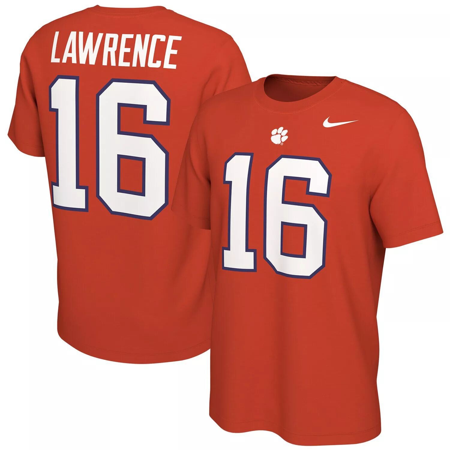 Мужская футболка Trevor Lawrence Orange Clemson Tigers с именем и номером выпускника Nike
Мужская футболка Trevor Lawrence Orange Clemson Tigers с именем и номером выпускника Nike