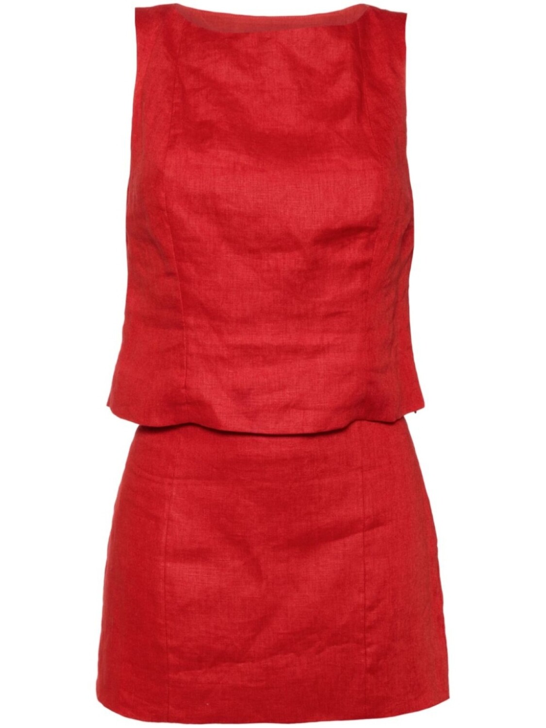 Reformation льняной костюм Grace с юбкой, красный
Reformation льняной костюм Grace с юбкой, красный