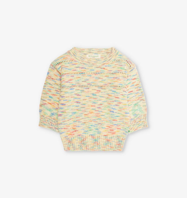 Трикотажный джемпер Mirage space dye из органического хлопка с круглым вырезом, возраст 0-24 месяца The Bonnie Mob, цвет rainbow
Трикотажный джемпер Mirage space dye из органического хлопка с круглым вырезом, возраст 0-24 месяца The Bonnie Mob, цвет rainbow