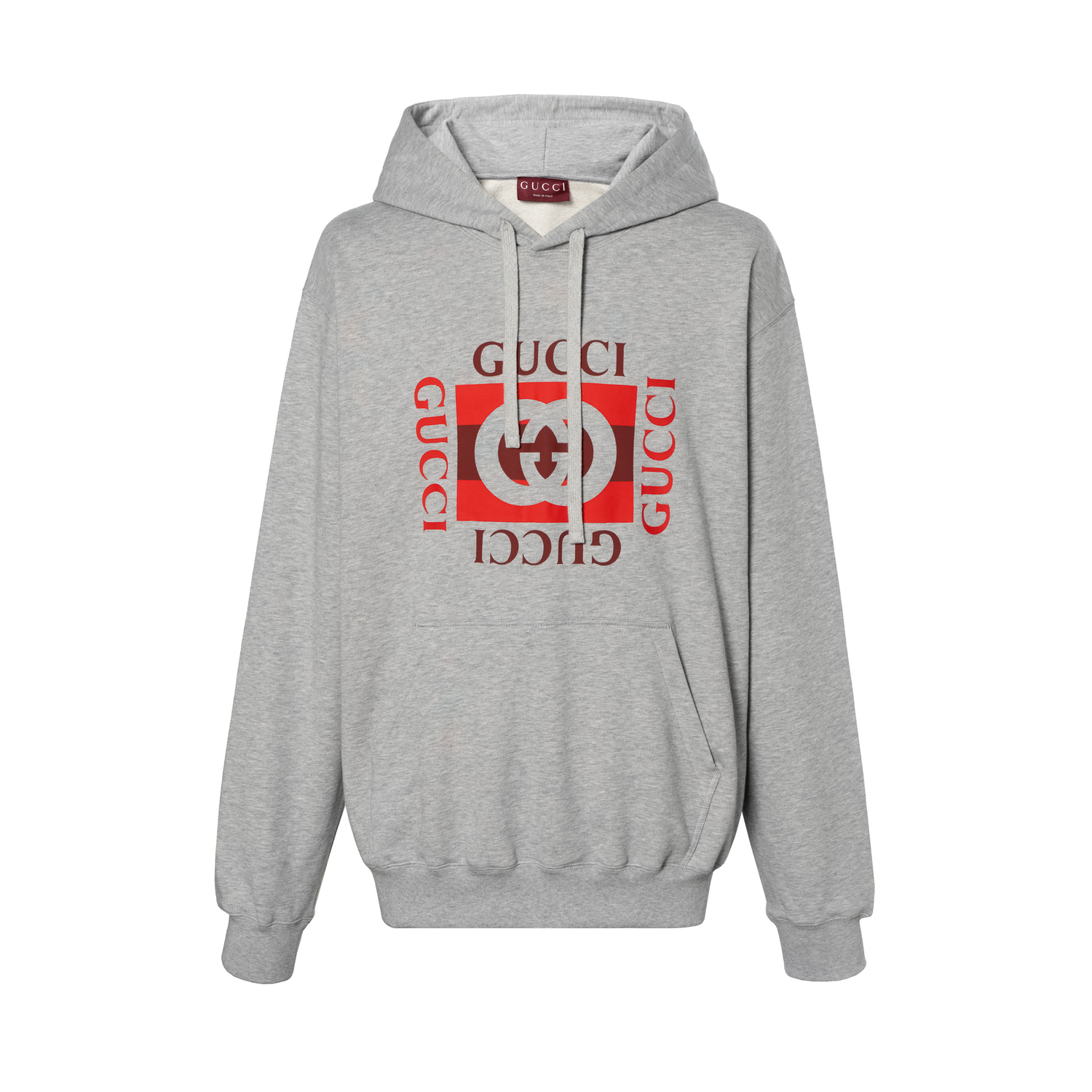 Худи с логотипом на шнурке GUCCI, серый
Худи с логотипом на шнурке GUCCI, серый
