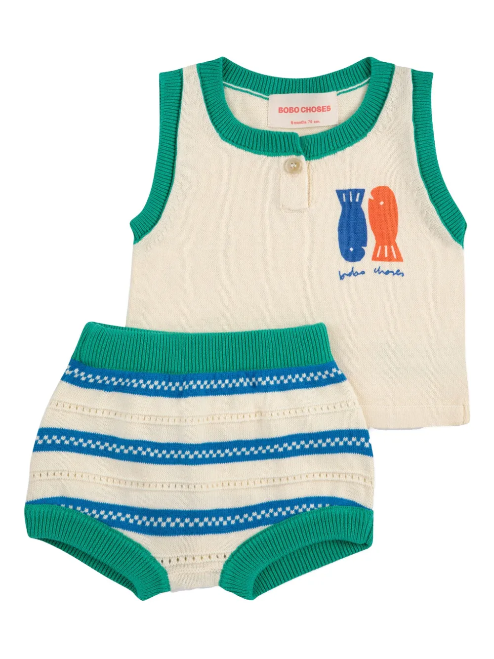 Комплект из боди и шортов BOBO CHOSES, нейтральный
Комплект из боди и шортов BOBO CHOSES, нейтральный