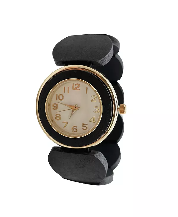 Черные эластичные деревянные часы Olivia Pratt, black
Черные эластичные деревянные часы Olivia Pratt, black