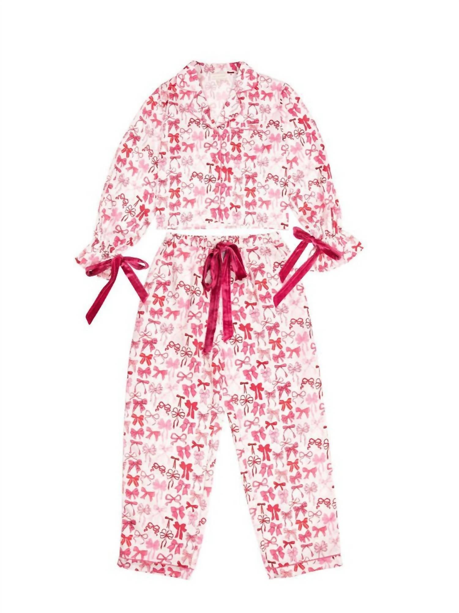 Праздничный пижамный комплект для девочек с розовыми бантами Simply Southern, Pink Bows
Праздничный пижамный комплект для девочек с розовыми бантами Simply Southern, Pink Bows