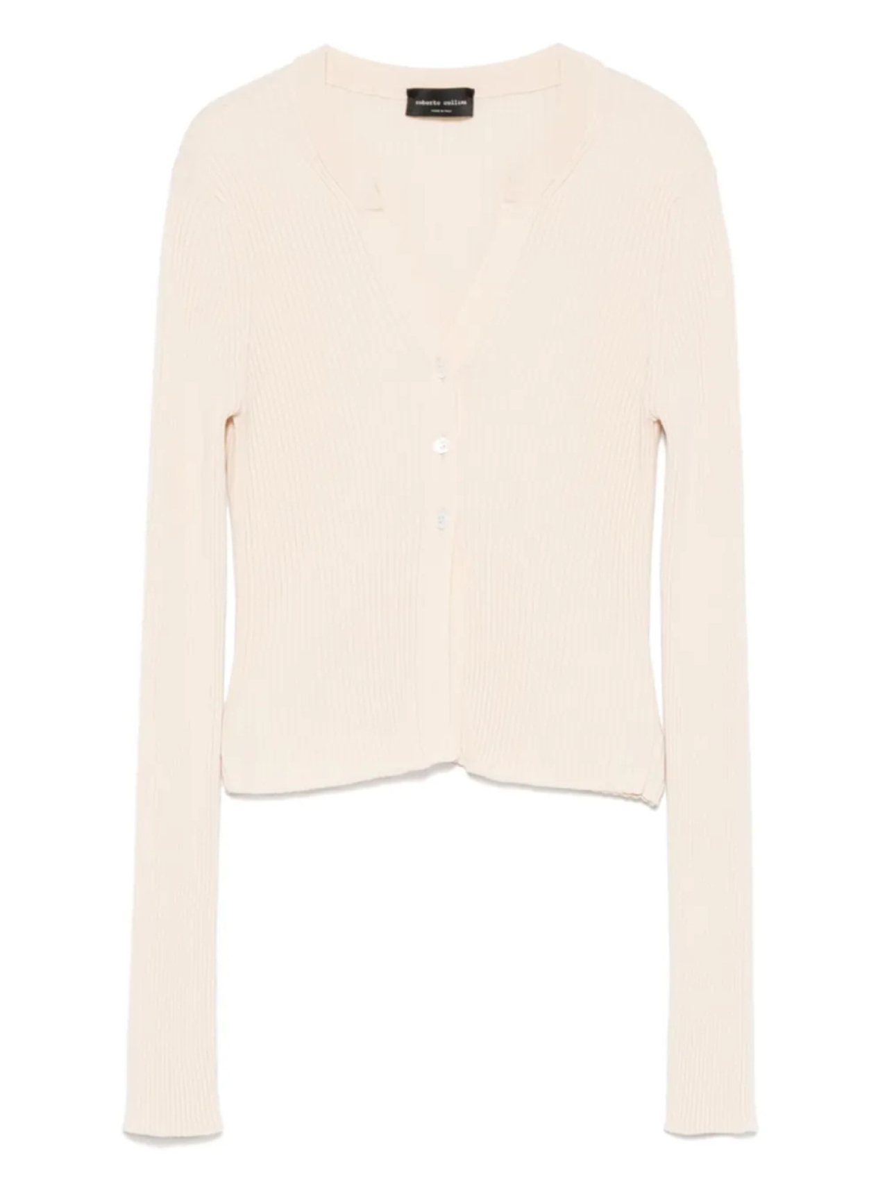 Кардиган в рубчик Roberto Collina, нейтральный
Кардиган в рубчик Roberto Collina, нейтральный