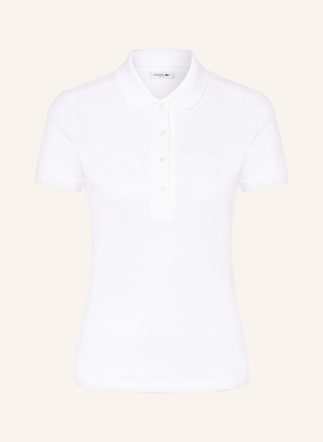 Рубашка-Поло узкого кроя из пике Lacoste, белый
Рубашка-Поло узкого кроя из пике Lacoste, белый