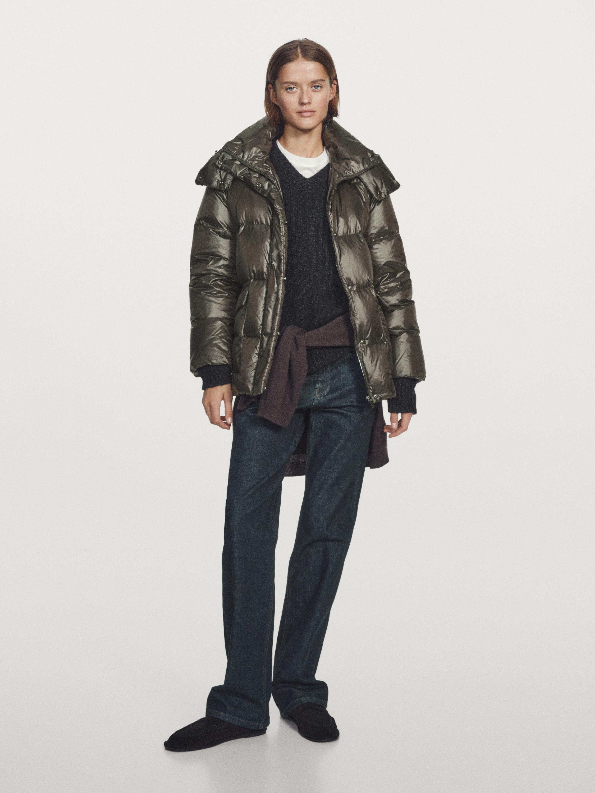 Короткая водоотталкивающая куртка-пуховик с капюшоном Massimo Dutti, Bottle
Короткая водоотталкивающая куртка-пуховик с капюшоном Massimo Dutti, Bottle