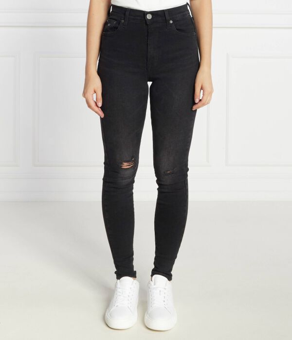 Джинсы женские Tommy Jeans Сильвия скинни рваные, черный
Джинсы женские Tommy Jeans Сильвия скинни рваные, черный
