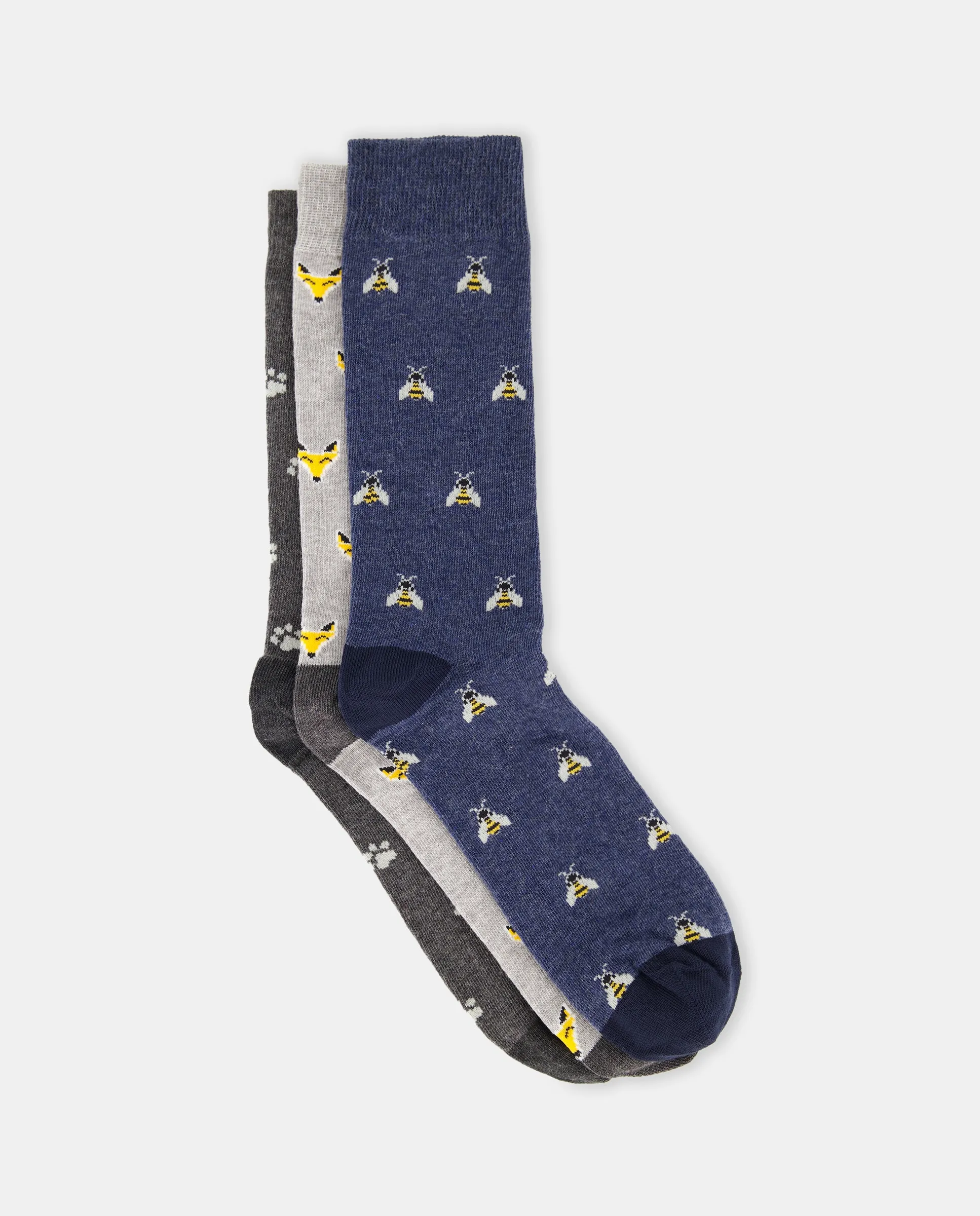 Набор из трёх длинных мужских носков с принтом, производство Испания Easy Wear, антрацитовый
Набор из трёх длинных мужских носков с принтом, производство Испания Easy Wear, антрацитовый