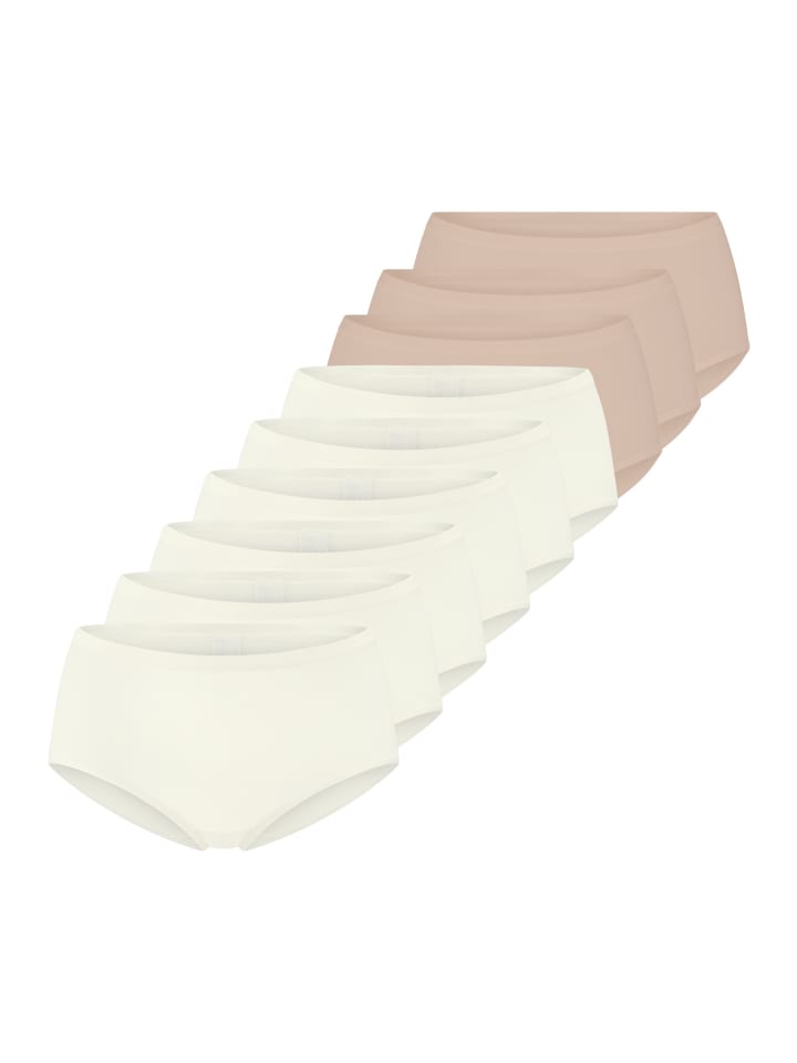 Sloggi Трусики с высокой талией GO Daily Cotton, белые/бежевые
Sloggi Трусики с высокой талией GO Daily Cotton, белые/бежевые