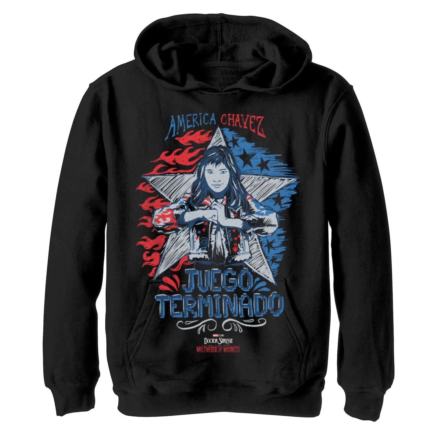 Толстовка с капюшоном «Американа» с портретом «Доктор Стрэндж» для мальчиков 8–20 лет, фильм 2 «Джуэго Терминадо Америка Чавес» Licensed Character
Толстовка с капюшоном «Американа» с портретом «Доктор Стрэндж» для мальчиков 8–20 лет, фильм 2 «Джуэго Терминадо Америка Чавес» Licensed Character