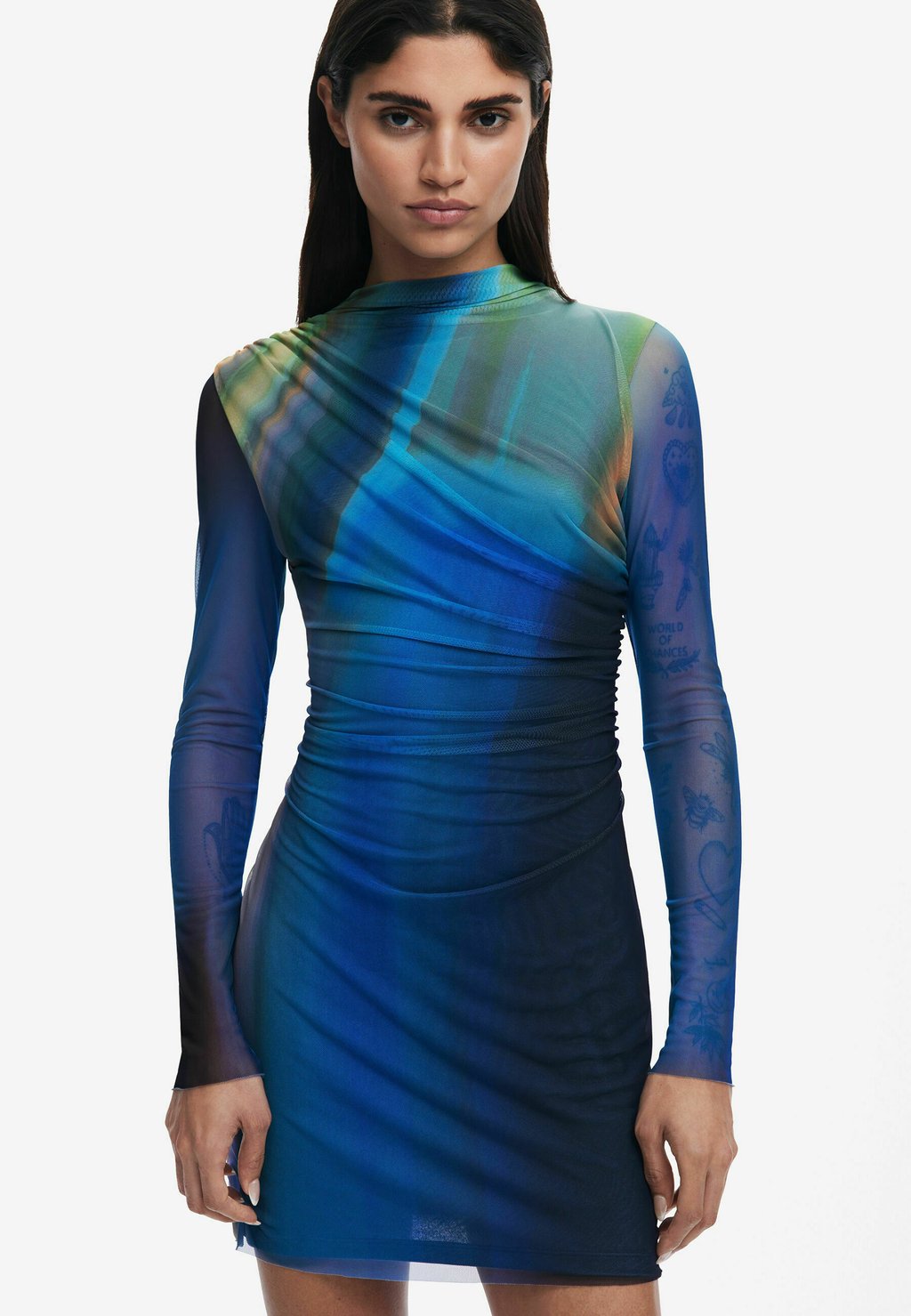 Коктейльное/вечернее платье Desigual, синий 
Коктейльное/вечернее платье Desigual, синий