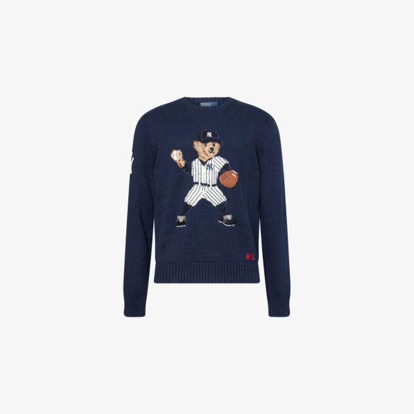 Поло Ralph Lauren x MLB Collection свитер с медведем из льняной смесовой ткани Polo Ralph Lauren, синий
Поло Ralph Lauren x MLB Collection свитер с медведем из льняной смесовой ткани Polo Ralph Lauren, синий