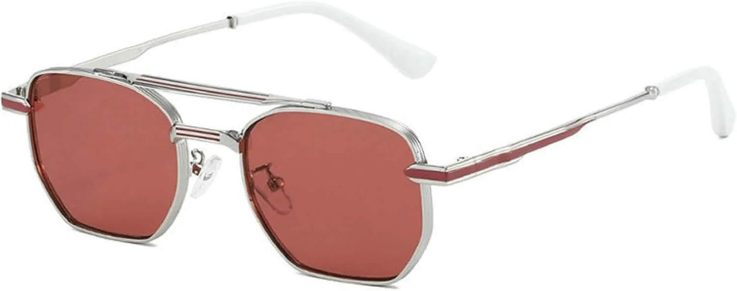 Солнцезащитные очки COTIA квадратной формы для мужчин и женщин, ретро-авиаторы, двойная перемычка, металлическая оправа, винтажные линзы с градиентом, Red
Солнцезащитные очки COTIA квадратной формы для мужчин и женщин, ретро-авиаторы, двойная перемычка, металлическая оправа, винтажные линзы с градиентом, Red