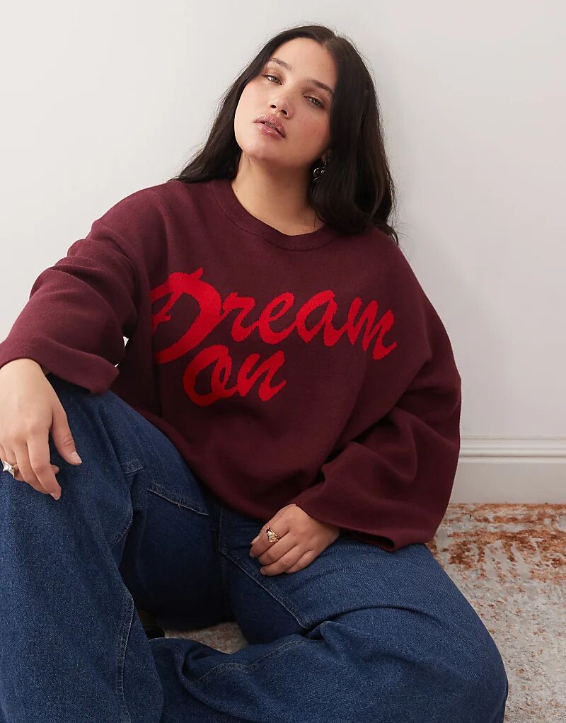 Свободный трикотажный свитер Noisy May Curve с круглым вырезом, бордовый с красным
Свободный трикотажный свитер Noisy May Curve с круглым вырезом, бордовый с красным