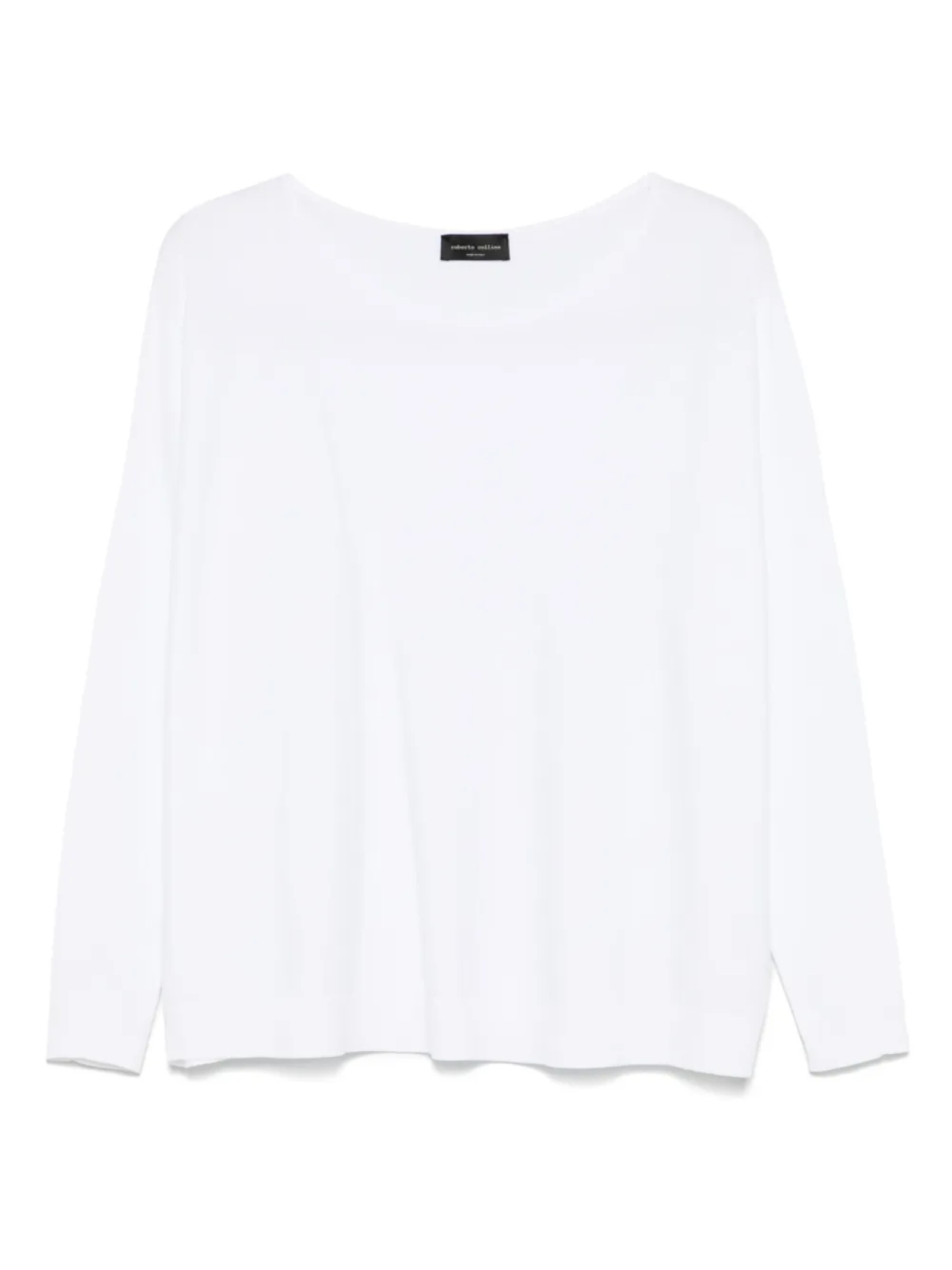 Футболка Roberto Collina топ в рубчик, белый 
Футболка Roberto Collina топ в рубчик, белый