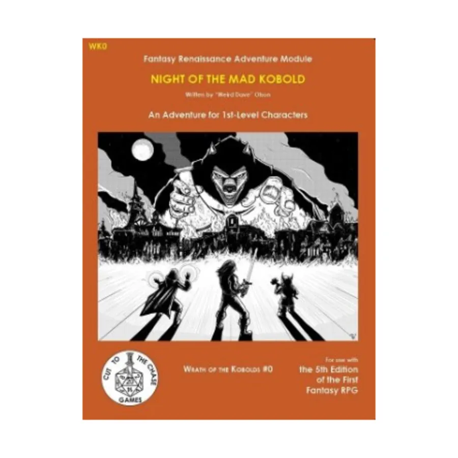 Модуль Wrath of the Kobolds #0 - Night of the Mad Kobold, Role Playing Games (Cut to the Chase Games)
Модуль Wrath of the Kobolds #0 - Night of the Mad Kobold, Role Playing Games (Cut to the Chase Games)