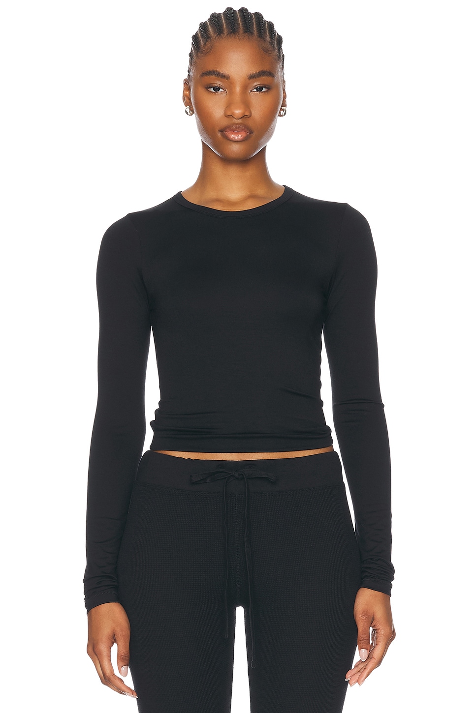 Облегающий лонгслив с круглым вырезом Eterne, Black
Облегающий лонгслив с круглым вырезом Eterne, Black