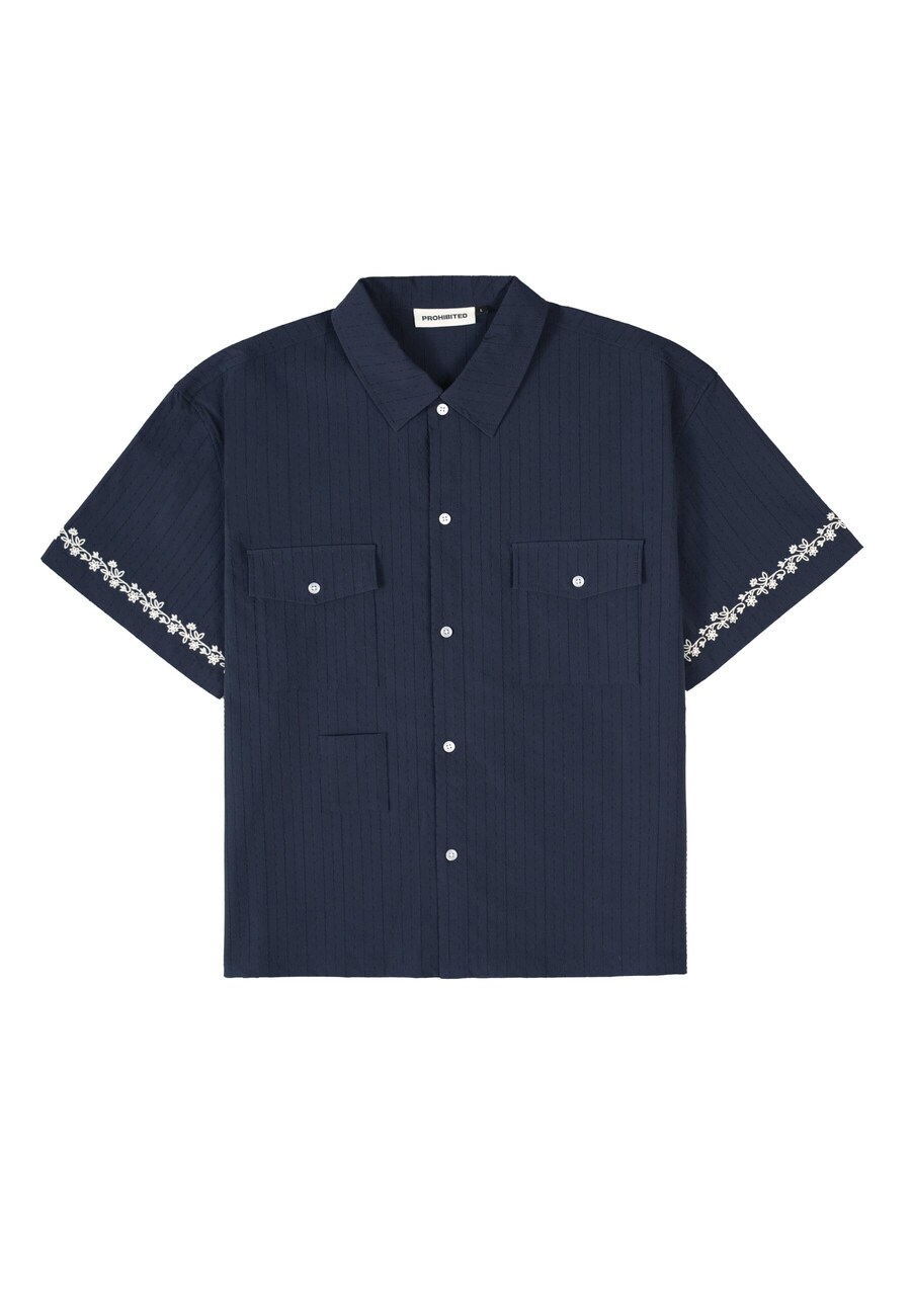 Рубашка на пуговицах Comfort fit Prohibited Western, темно-синий
Рубашка на пуговицах Comfort fit Prohibited Western, темно-синий