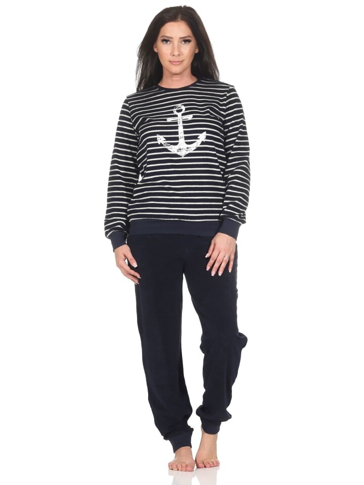 Пижама NORMANN Frottee langarm Bündchen Maritime Optik, синий
Пижама NORMANN Frottee langarm Bündchen Maritime Optik, синий