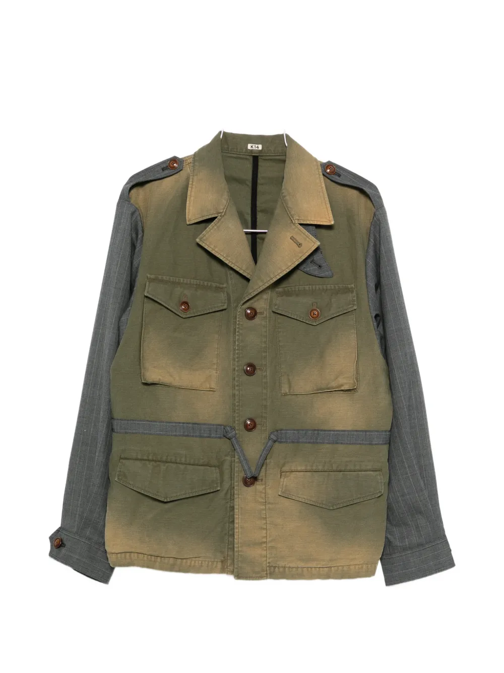 Жакет с панелями в полоску Khoki, зеленый
Жакет с панелями в полоску Khoki, зеленый