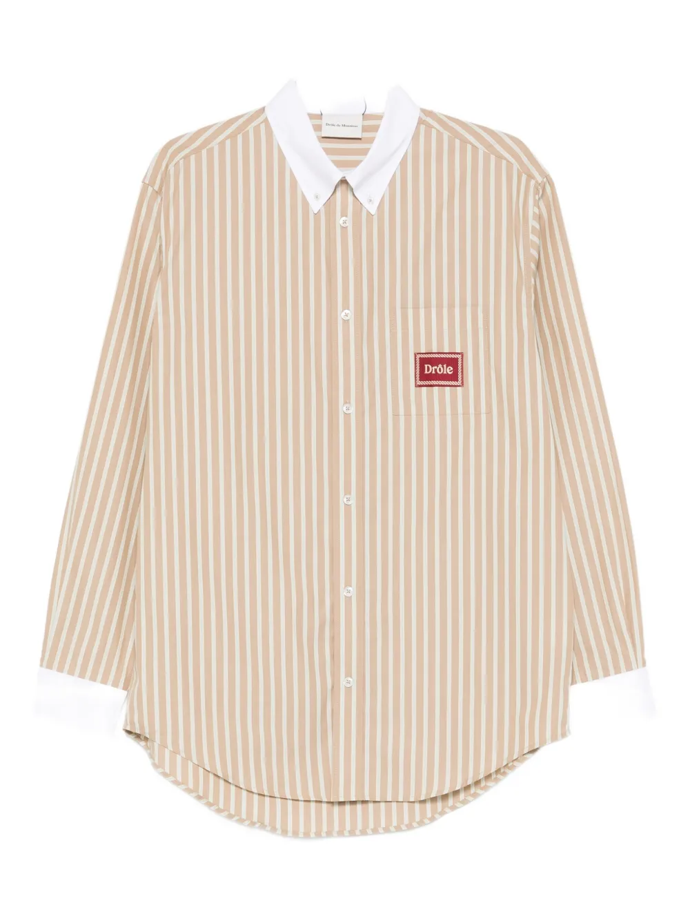 Рубашка La Chemise в тонкую полоску Drôle De Monsieur, бежевый
Рубашка La Chemise в тонкую полоску Drôle De Monsieur, бежевый