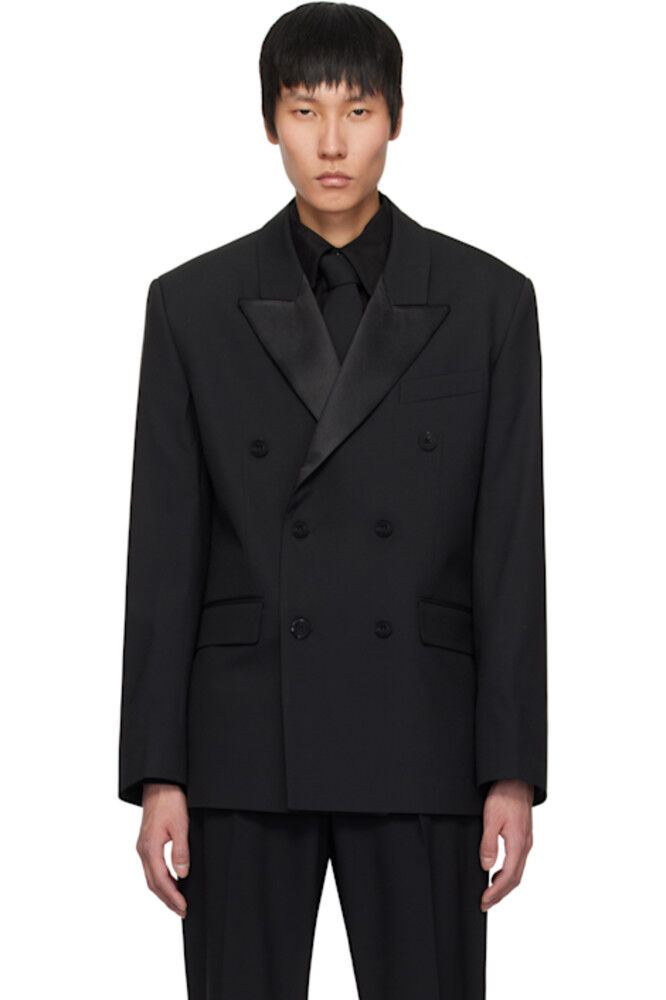 Черный двубортный пиджак Ernest W. Baker
Черный двубортный пиджак Ernest W. Baker