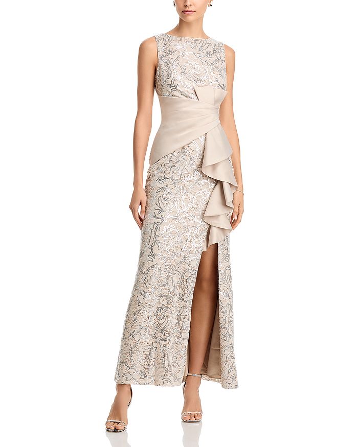 Платье без рукавов с оборками Eliza J, коричневый/бежевый
Платье без рукавов с оборками Eliza J, коричневый/бежевый