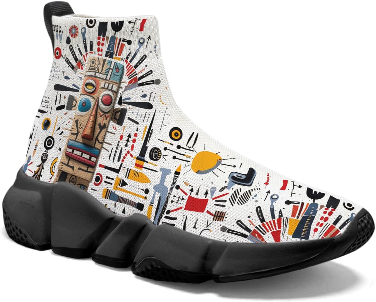 Мужские вязаные носочные кроссовки Hetios - удобные легкие слипоны для ходьбы, Indian Totem_11
Мужские вязаные носочные кроссовки Hetios - удобные легкие слипоны для ходьбы, Indian Totem_11