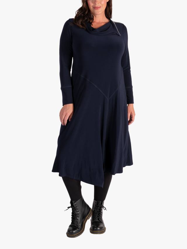 Джерси-платье с воротником-капюшоном и молнией chesca, Navy
Джерси-платье с воротником-капюшоном и молнией chesca, Navy