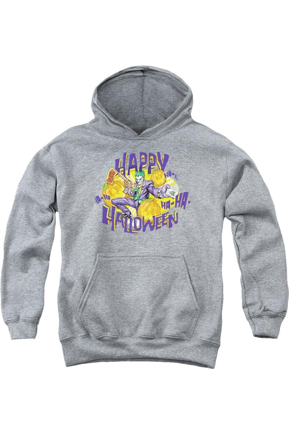 Бэтмен Хэллоуинская толстовка с капюшоном для детей Gildan, Athletic Heather
Бэтмен Хэллоуинская толстовка с капюшоном для детей Gildan, Athletic Heather