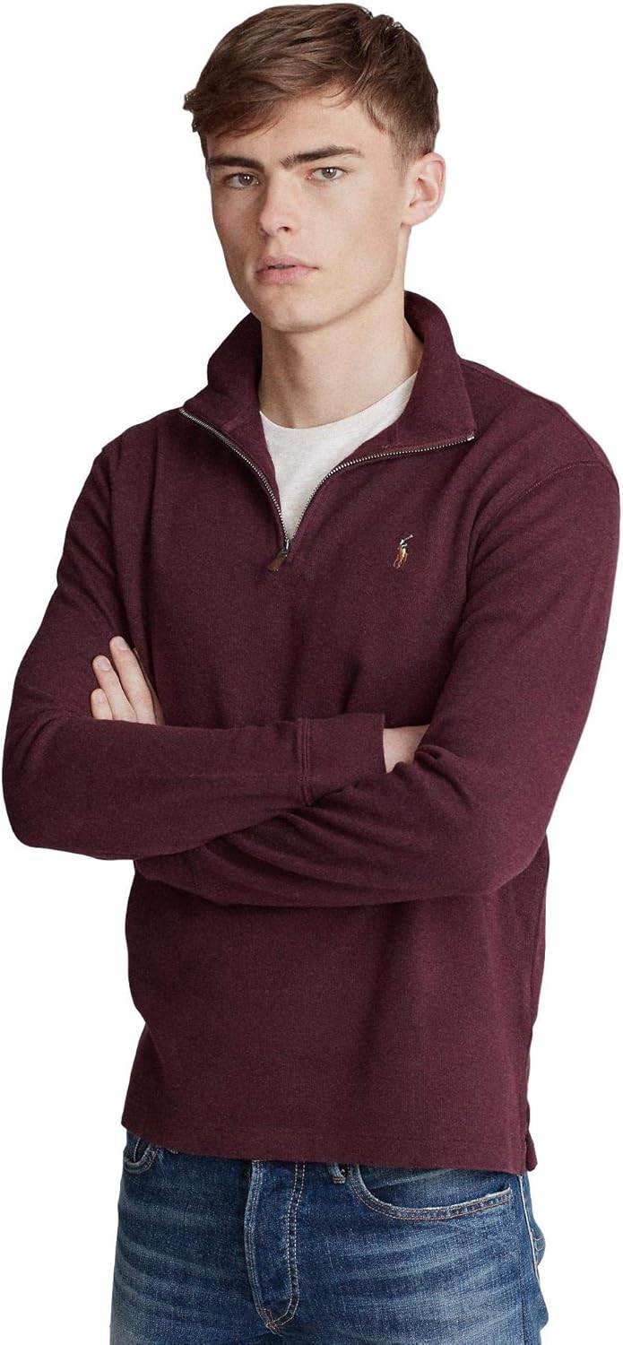 POLO RALPH LAUREN Мужской классический свитер-пуловер Estate-Rib с застежкой-молнией на четверть, Wine Signature Pony
POLO RALPH LAUREN Мужской классический свитер-пуловер Estate-Rib с застежкой-молнией на четверть, Wine Signature Pony
