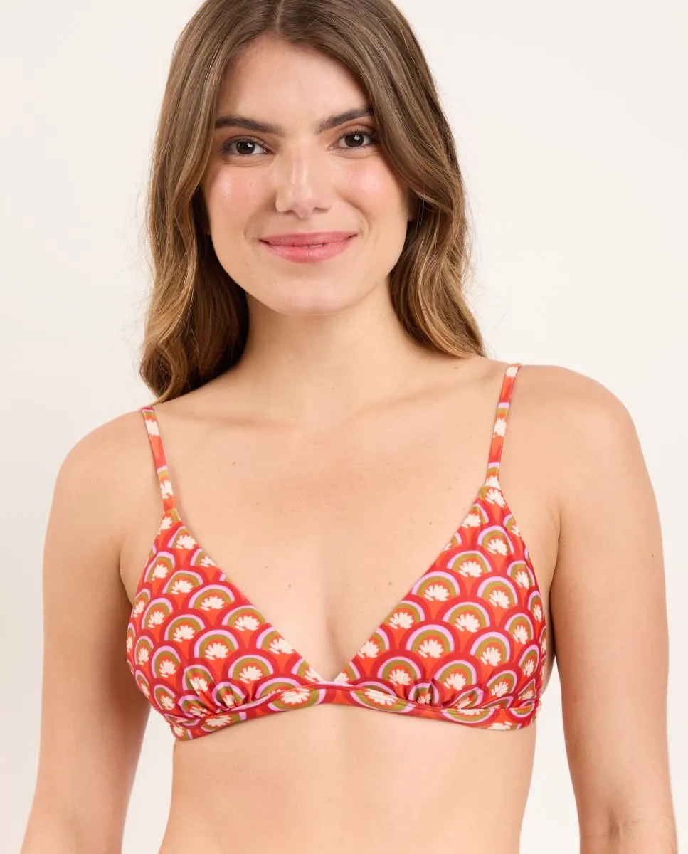 Верх бикини с треугольными чашечками и принтом Río de Sol, красный
Верх бикини с треугольными чашечками и принтом Río de Sol, красный
