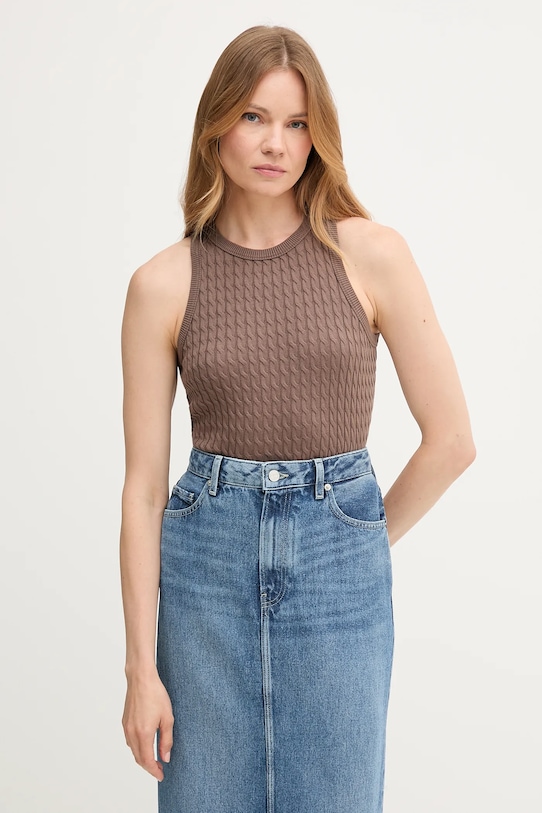 Хлопковая жилетка Tommy Hilfiger, коричневый
Хлопковая жилетка Tommy Hilfiger, коричневый