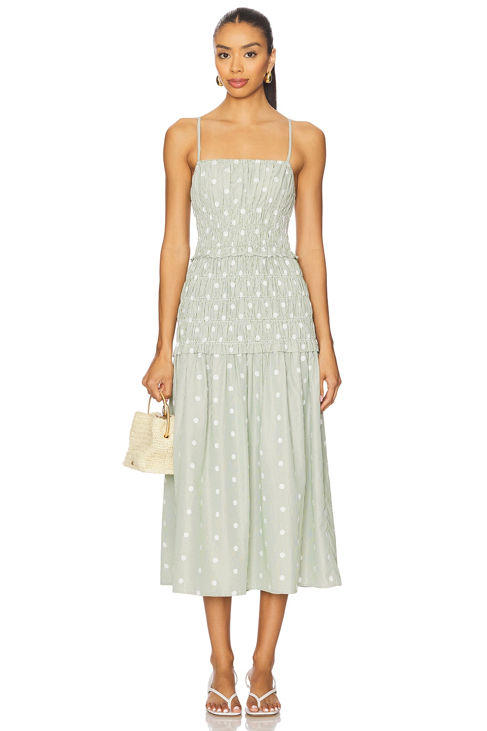 Платье Madison Maude Club с вышивкой в виде светло-зеленых точек
Платье Madison Maude Club с вышивкой в виде светло-зеленых точек