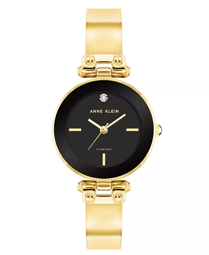 Женские кварцевые круглые браслетные часы в черно-золотом металлическом сплаве, 28мм Anne Klein
Женские кварцевые круглые браслетные часы в черно-золотом металлическом сплаве, 28мм Anne Klein