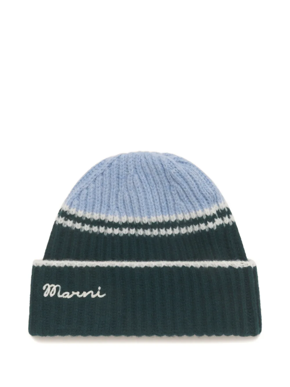 Шапка-бини в полоску с цветными блоками Marni, синий
Шапка-бини в полоску с цветными блоками Marni, синий
