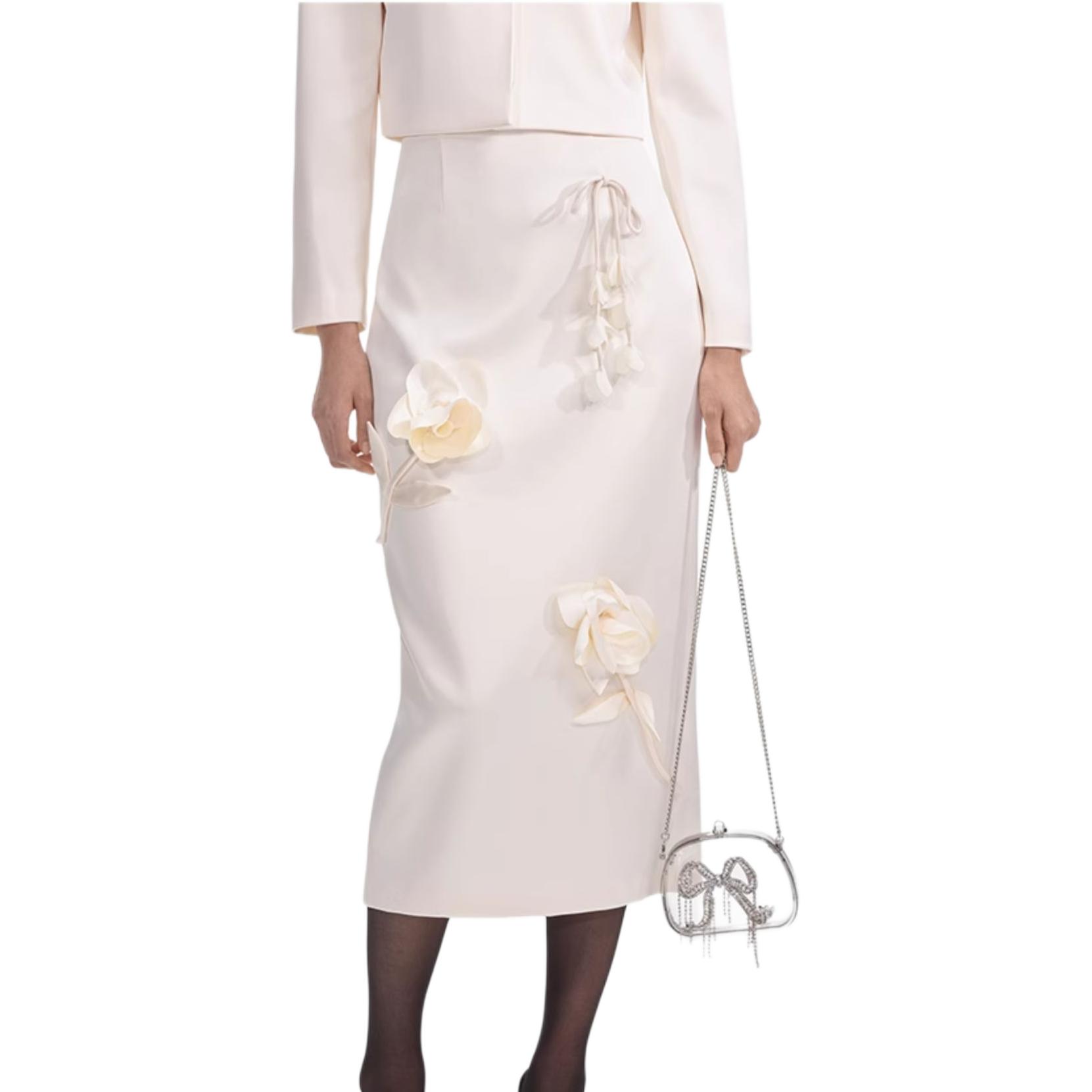 Self-portrait Женская повседневная длинная юбка с автопортретом Ivory White
Self-portrait Женская повседневная длинная юбка с автопортретом Ivory White