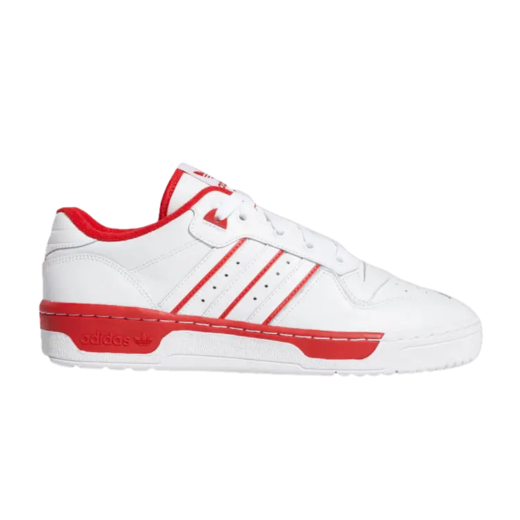Кроссовки adidas Rivalry Low 'White Scarlet', белый 
Кроссовки adidas Rivalry Low 'White Scarlet', белый