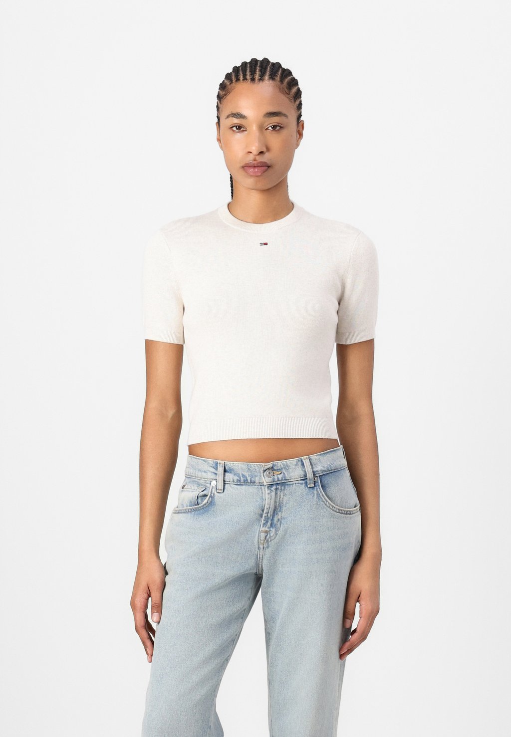 Базовая футболка ESSENTIAL Tommy Jeans, бежевый 
Базовая футболка ESSENTIAL Tommy Jeans, бежевый