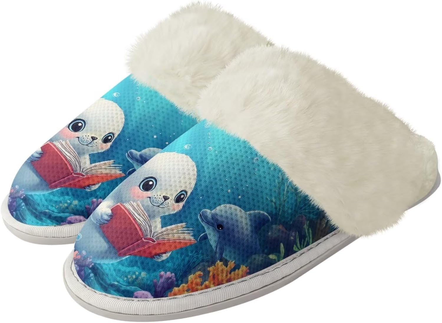 Женские и мужские забавные пушистые тапочки с животными для пары, противоскользящие домашние туфли с резиновой подошвой, уютные Xixirimido, Cartoon Otarriinae Dolphin
Женские и мужские забавные пушистые тапочки с животными для пары, противоскользящие домашние туфли с резиновой подошвой, уютные Xixirimido, Cartoon Otarriinae Dolphin
